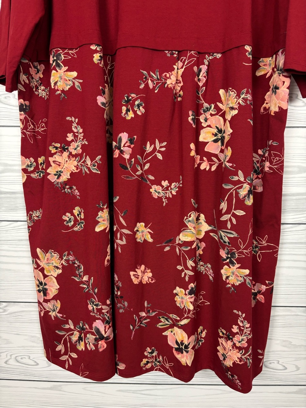 J. Jill A Line shift red floral dress size 3X NWT - Picture 2 of 8
